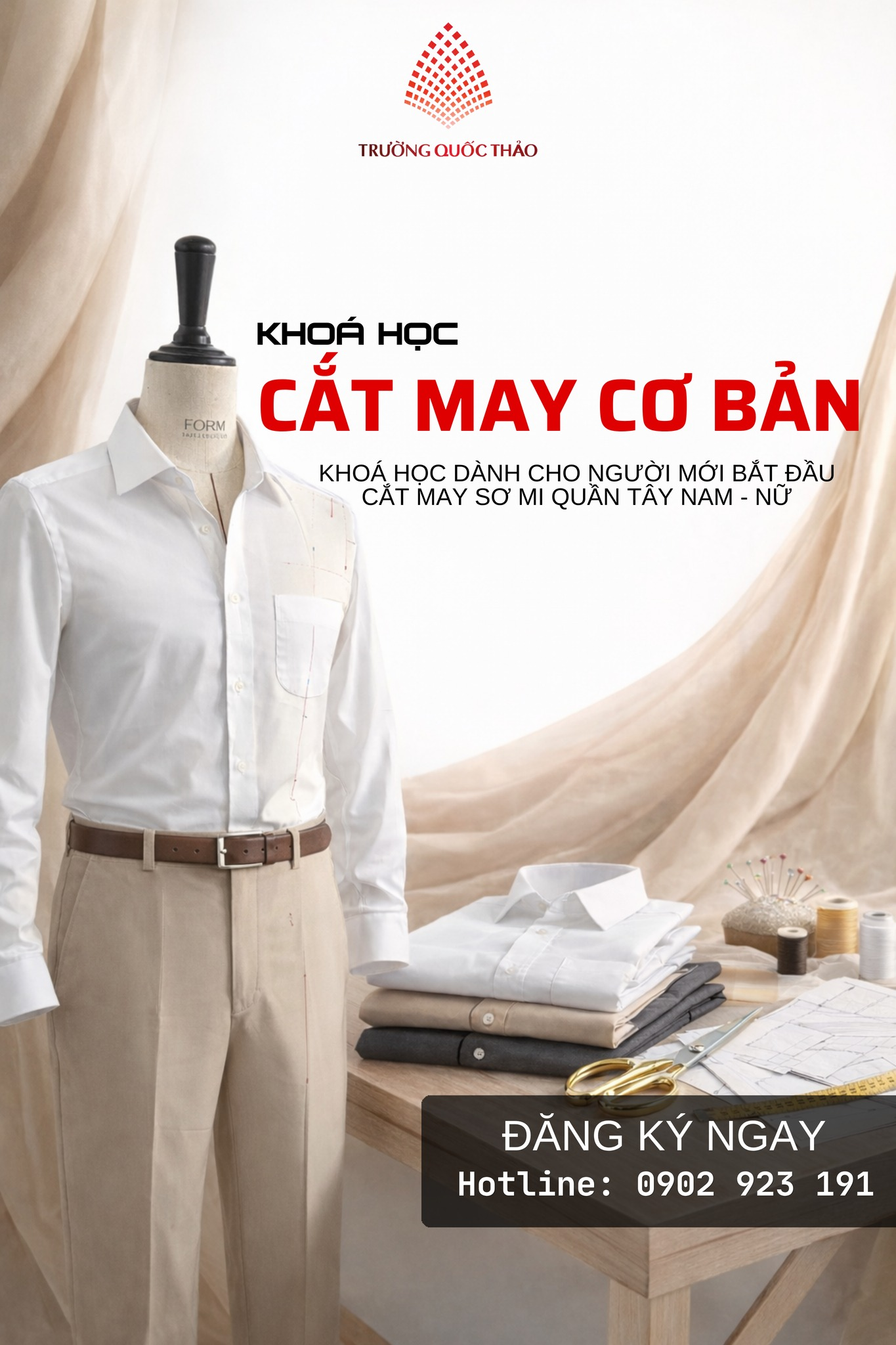 Tuyển sinh khóa cắt may căn bản